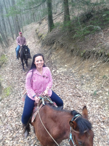 Horseback riding on our trails are the best in the Asheville area