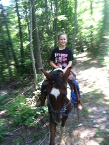 Horseback riding is fun